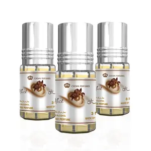 al-rehab Choco Musk Perfume Oil - 3ml Each, Pack of 3 - Choco Musk Aroma, Gourmand, Spicy Amber, Men's Fragrance