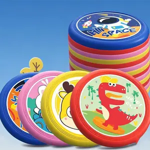 Safety Soft Flying Disc DIY Outdoor Sports Frisbee Lightweight Portable Parent-Child Interactive Toy for Beach Camping Garden Leisure & Holiday Gift