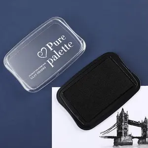6 Color Vintage Color Large Solid Stamp Pad, Creative Projects Hand Account Decoration DIY Finger Stamper Stamping Accessories Sponge Ink Pads