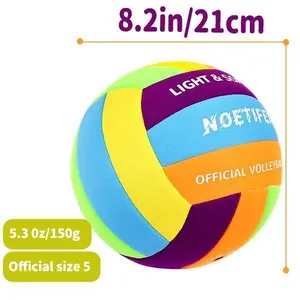 Soft Volleyball – Quiet Indoor Practice Ball for Kids Safe Lightweight Perfect Gift Easy For Beginners