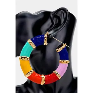 Bamboo Earrings 2 Multi