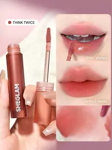 SHEGLAM Soft Haze Lip Blur – Think Twice 6 Colors Matte Liquid Lipstick, Waterproof Long-Lasting Transfer-Proof Lip Tint
