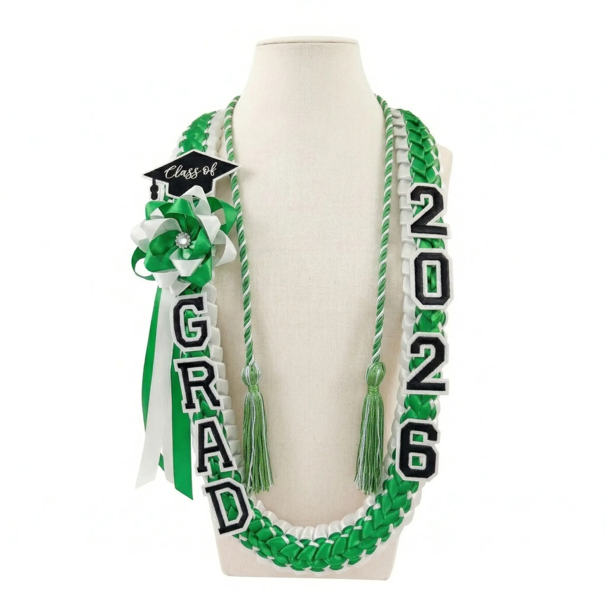 Green White + Honor Cord