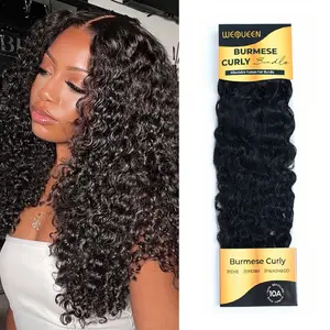 [LIVE-ONLY] Wequeen Burmese Curly Hair Bundles 100% Human Hair 14-26 Inches Natural Tight Curls for Black Queens Quick Weave & Glue-In Budget-Friendly