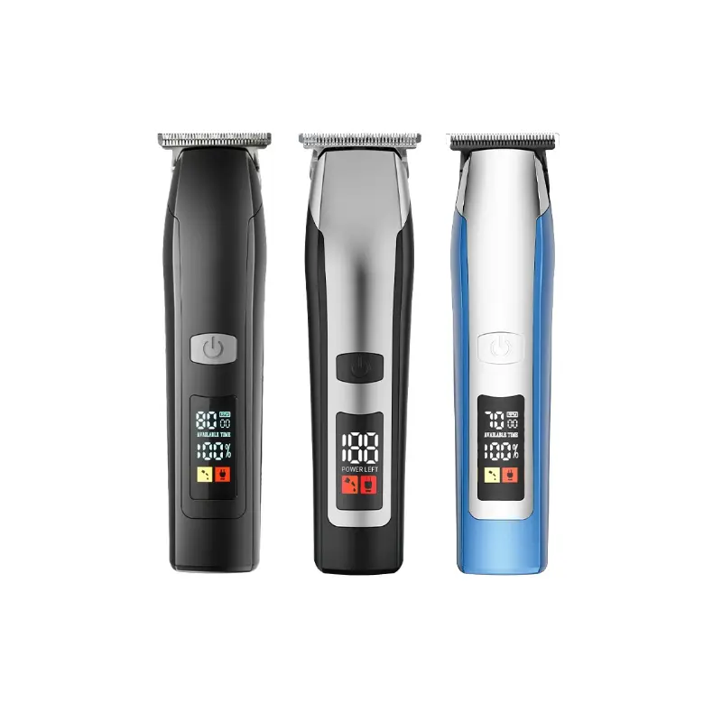 Professional Hair Clipper with Smart LED Display - Cordless Hair Clipper Kit with 7 Limit Combs & Washable Blade Trimmer Trimmer Trimmer Shaving Men's USB Charging
