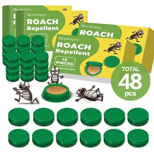 MoonSpry cockroach gel bait, indoor/outdoor roach killer pest control kit, powerful cockroach exterminator for home, dorms, and kitchens, rodent and roach repellent pouches with microfiber floor mop for multiple surfaces
