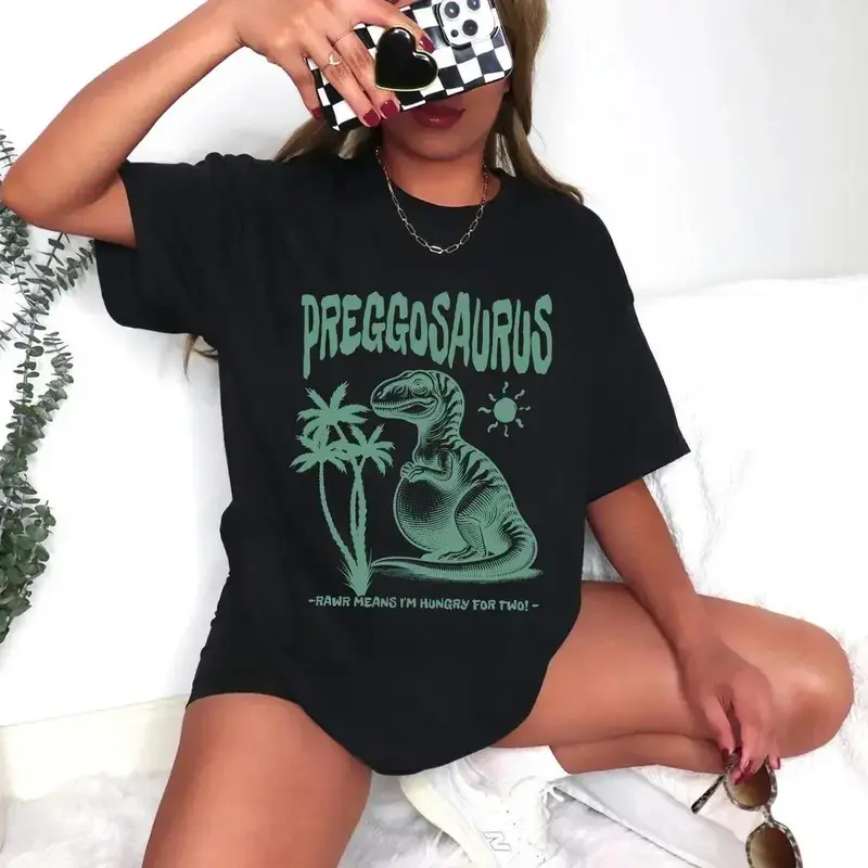 Women's Casual Cotton Round Neck Maternity T-Shirt, Summer Hot-Weather Funny Top for Expecting Moms, Baby Shower Gift, Lady, Pregnancy Clothes