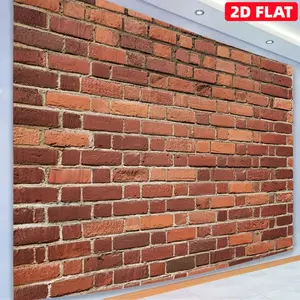 Brick Wall Background Banner, Realistic Bricks Texture Party Decoration, Polyester Fabric for Weddings, Birthdays, Anniversaries, Home Decor, Party Decorations Banners