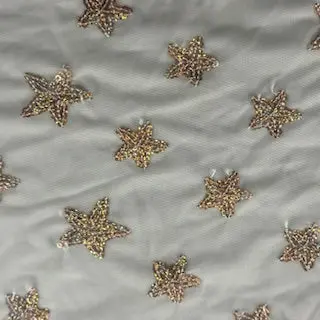 Sparkle Starfish Sequin Fabric, 4-Way Stretch Power Mesh for Dancewear, Costumes, Arts & Crafts, Lightweight 110g, 60-Inch Wide, Arts And Crafts, Flexibility, 36X60", Versatile For Arts And Crafts