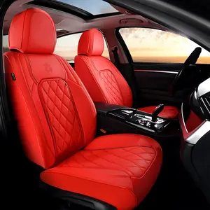 【COVERADO】 Universal Car Seat Covers 5 Full Set,Breathable Faux Leather Seat Covers for CarsAutomotive Universal Seat Cover Protector Fit forMost Sedan SUV  Truck【RC2118  4 CLOR】 custom seatcover forros royal blue seat covers truck leather seat covers