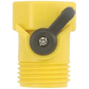 Green Thumb Single-Faucet Connector with Shut Off, Poly