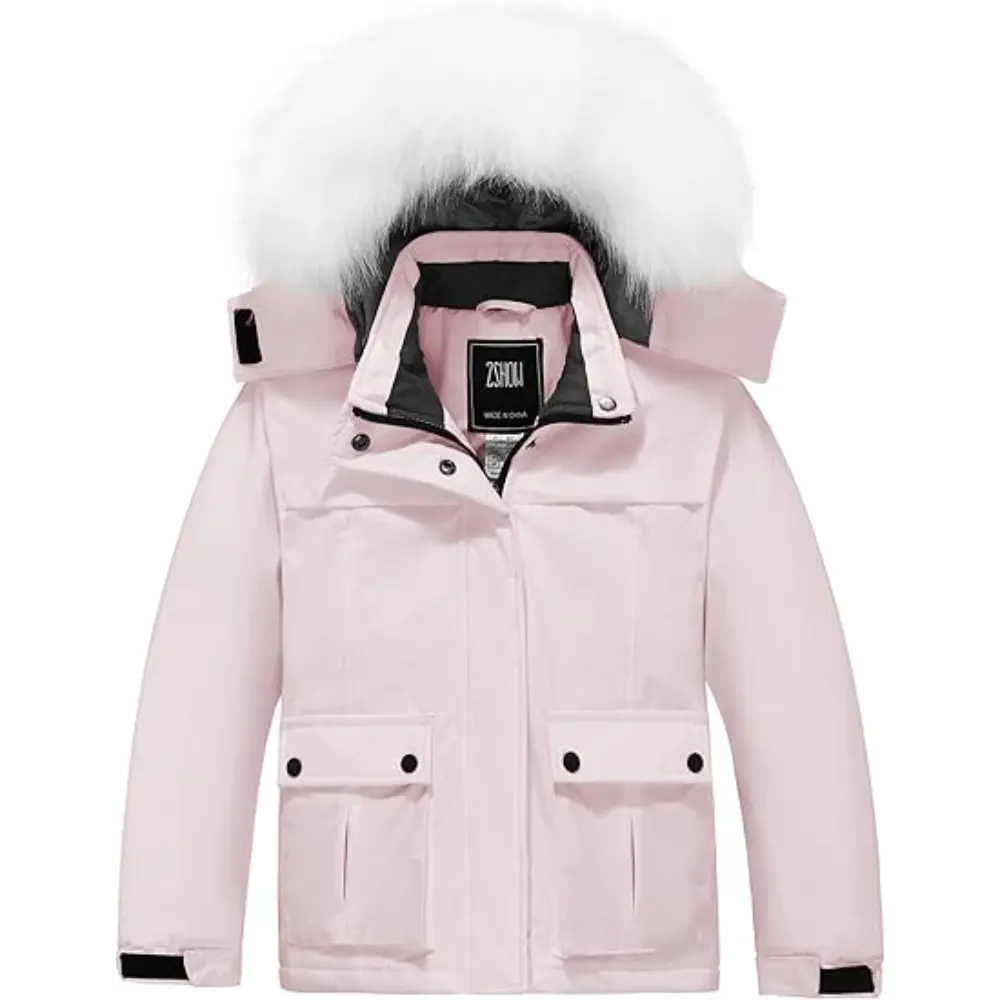 Kids' Waterproof Ski Jacket Warm Fleece Lined Thick Padded Winter Coat