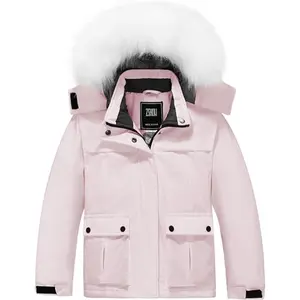 Kids' Waterproof Ski Jacket Warm Fleece Lined Thick Padded Winter Coat