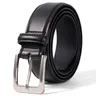 VATAN Men's Genuine Leather Belt - Circular Metal Buckle, Heavy-Duty Adjustable, Western Style, Casual Waistband, Premium Accessory for Dress/Casual Wear, Ideal Mens Gifts