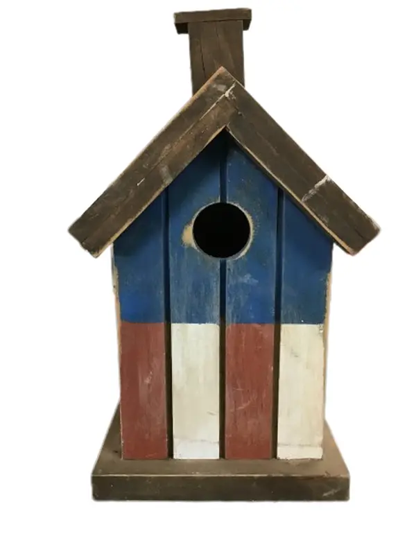 Red White And Blue Birdhouse