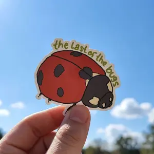 (Set of 1,2,3,5 pcs) The Last Of The Bugs Sticker, Cute Bug Sticker, Case Laptop or Water Bottle Decal