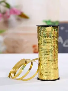 100 Yards Ribbon Crimped Curling, Balloon String Shiny Metallic Roll for Gift Wrapping Ribbon Birthday Halloween Fall Harvest Retirement Party Decorations Curling Christmas Valentine Birthday Wedding Party Festival Decoration, Crafts, Flower Bouquet