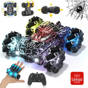 Spider Remote Control Car, Gesture Sensing RC Stunt Car, Double Sided Race Car with Headlight, 360° Rotating RC Drift Car, 4WD Rechargeable RC Stunt Car, outdoorfun, Christmas gifts, BlackFriday
