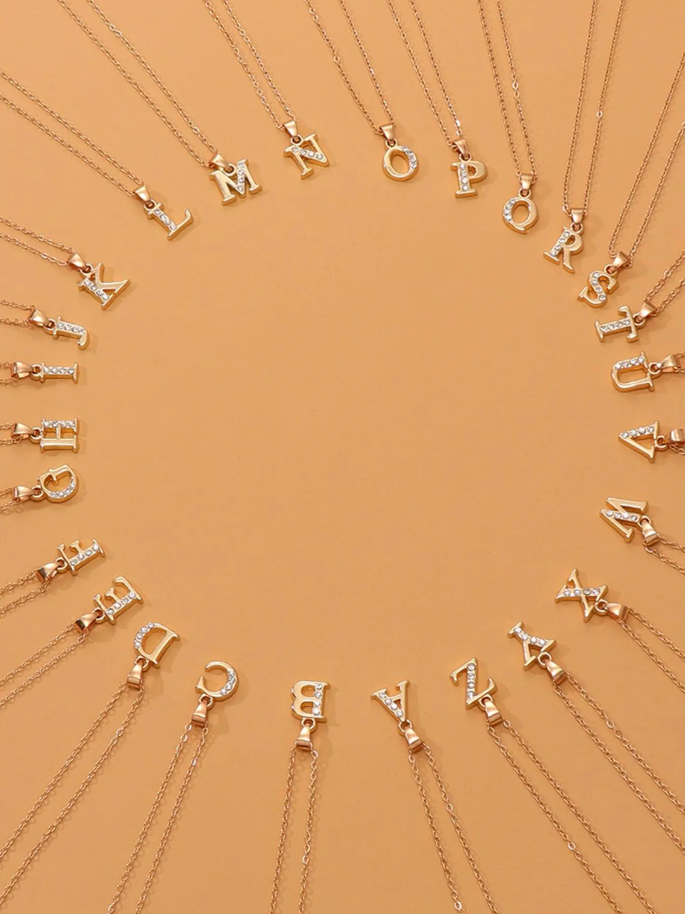 Fashion Letter Detail Pendant Necklace for Women for Gift As Summer Outfits 2024, Clavicle Chain Necklace Minimalist Chain, High End Necklace, Minimalist Necklaces, Alphabet Necklace, Initial Necklace Jewelry