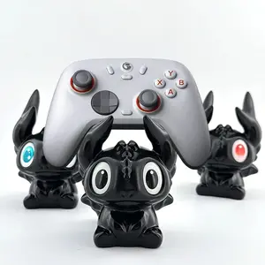 Cool 3D Printed Handle Holder, &, Hollow Eyelet Design, Unique Buckle, for Ps5 Xbox One Switch Pro, Single Hand Operation