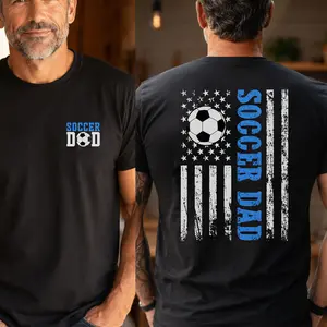 Soccer Dad USA T-Shirt, Football fan T-Shirt a Gift from Wife Husband's Son/Daughter