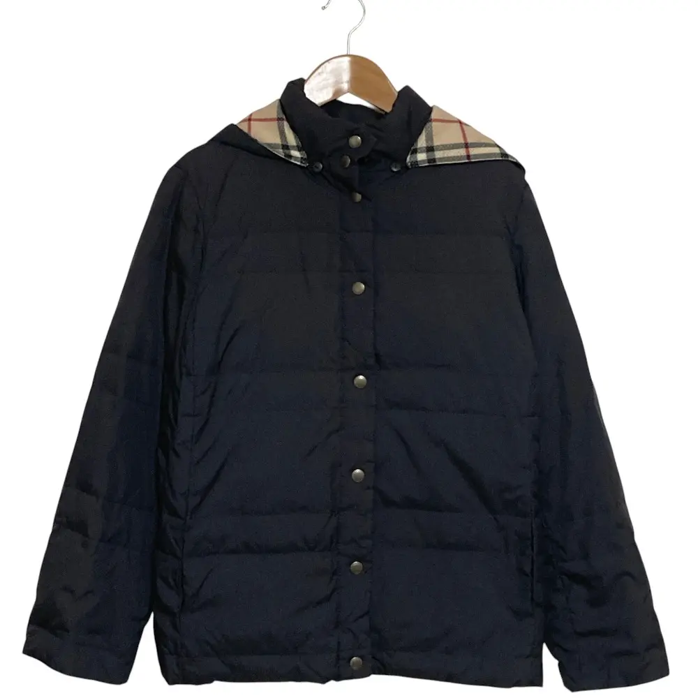 Pre-owned BURBERRY Others Small Leather Goods Nova Check Hooded Down Coat