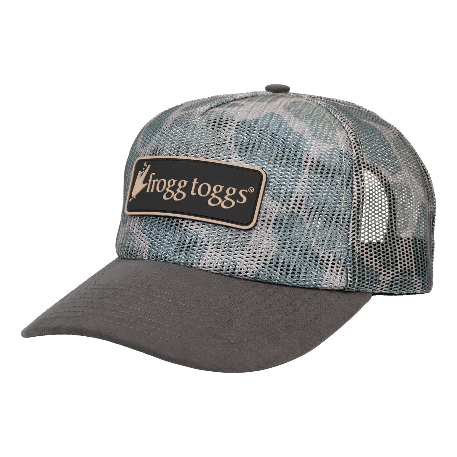 Frogg Toggs® All-Mesh Semi-Curved Snapback Cap | Classic Duck Camo | One Size