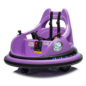 ARCH 12V ride on bumper car for kids,electric car for kids,1.5-5 Years Old,W/Remote Control, LED Lights, Bluetooth & 360 Degree Spin, Vehicle body with anti-collision padding Five-point Safety Belt,2wd