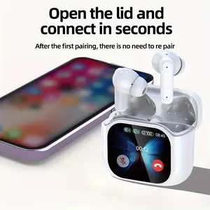 Wireless Gaming Headphones, Universal Phone Compatibility, Anc+enc Dual Noise Cancellation, LCD Touch Screen, Sweatproof Long Battery Life