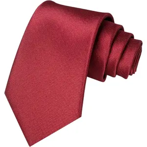 Solid Color Tie Mens Necktie for Business and Wedding