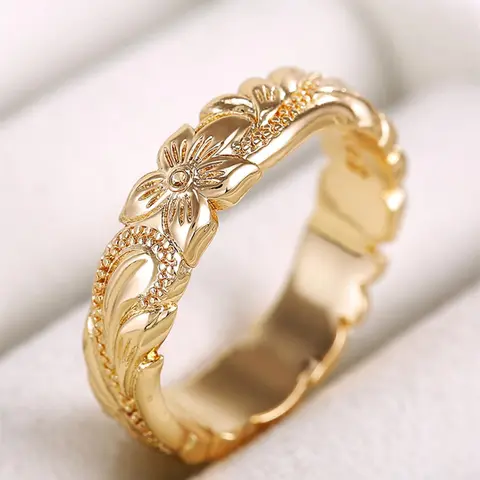 【Black Friday】Elegant Floral-Design Ring for Women, Fashion Jewelry for Parties and Daily Wear, Jewelry Gifts for Trendy & Exquisite Wedding, Engagement and Anniversary Party
