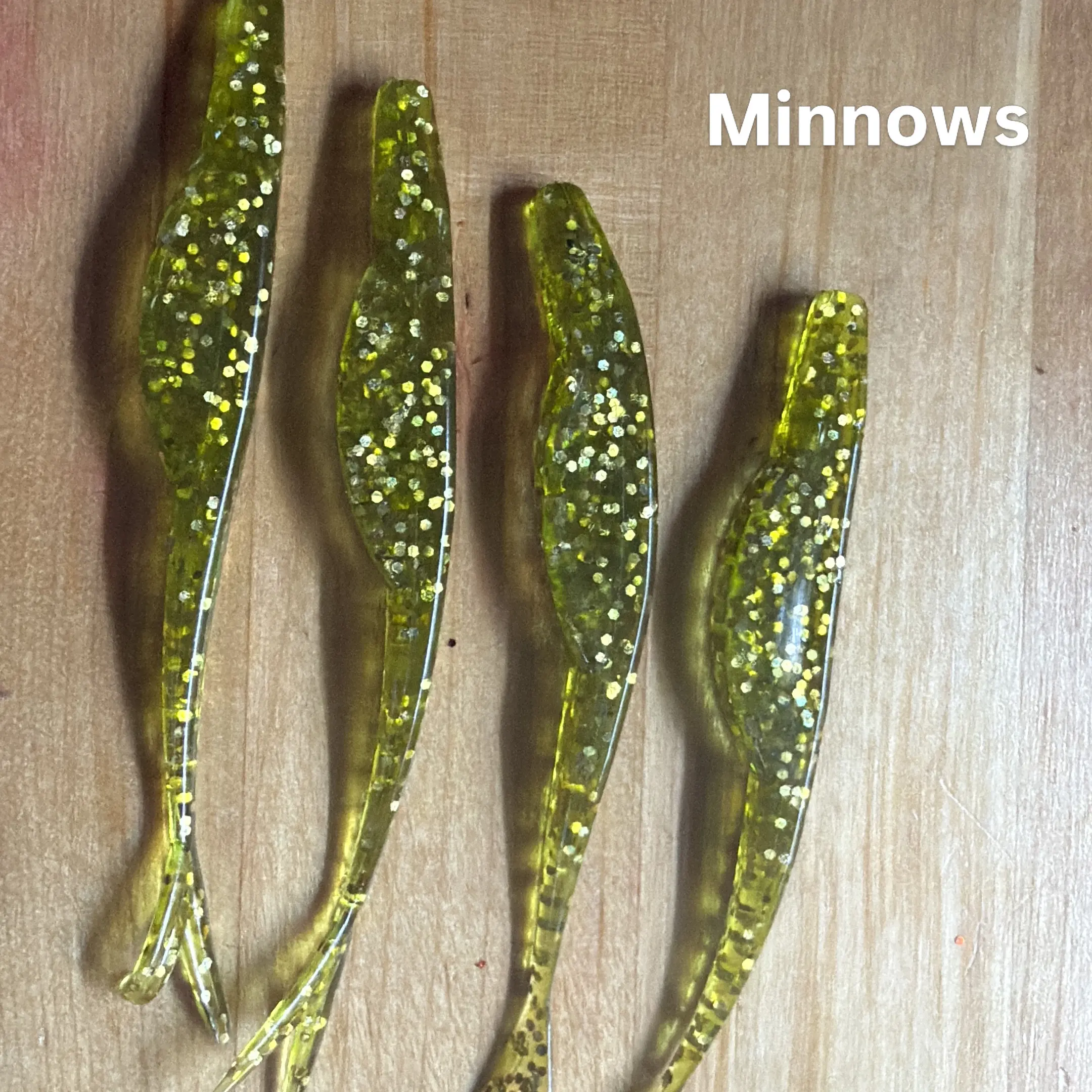 10 pack of 4” Minnow A - you pick the color.