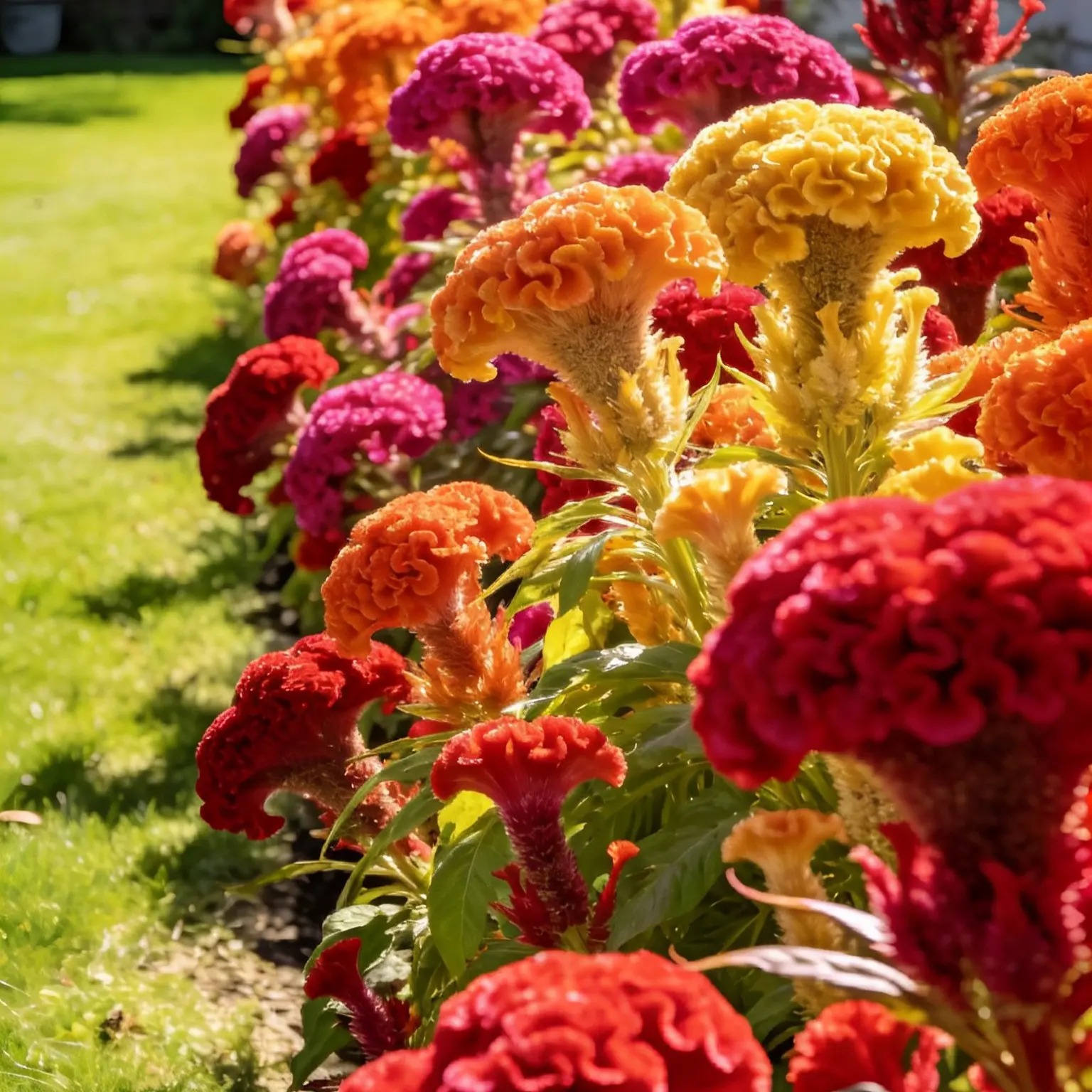 300 Seeds Celosia Cockscomb for Planting Outdoors, Vibrant Mixed Color Flower Seeds, Easy to Grow Garden Flowers for Backyard, Borders and Landscaping, Seeds Only Not Live Plants