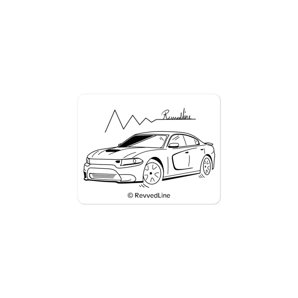 Revvedline HellCat Charger Bubble-Free Sticker