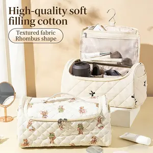 Floral Quilted Travel Case Compatible for Dyson Airwrap Multi-Styler All Models and Attachments, Portable Padded Makeup Storage Bag Organizer with Hanging Hook for Hair Curler Accessories Acrylic Nail Art Kit Matte Short Coffin Pink Press-On Dark Se Armor