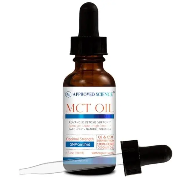 Clean Energy & Keto Support From 100% Pure MCT (Medium-Chain Triglyceride Oil) - Approved Science MCT Oil