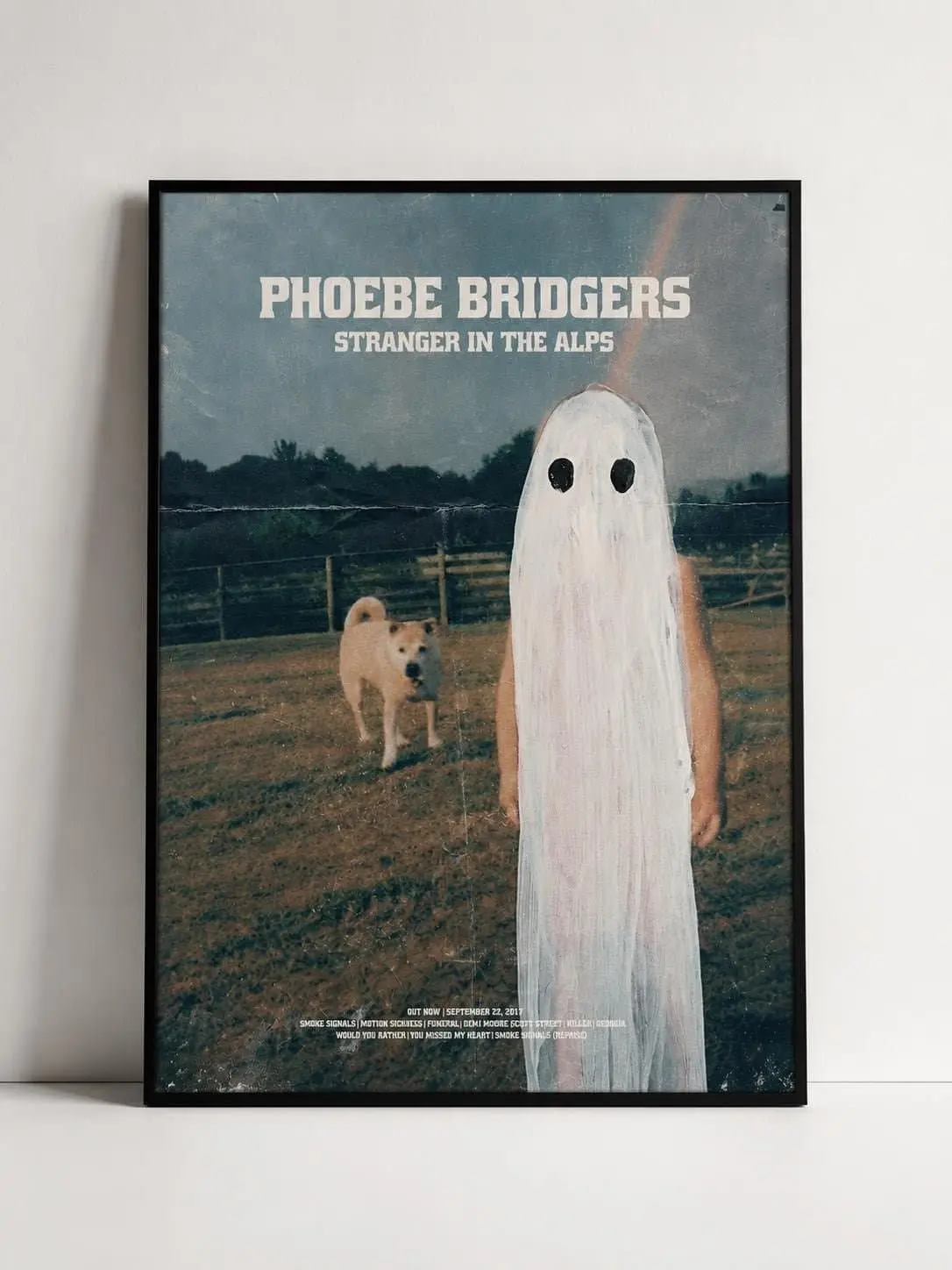 Phoebe Bridgers Poster, Stranger in the Alps Album Print, Indie Folk Rock Wall Art, Retro Music Poster Decor, Music Fan Gift Idea