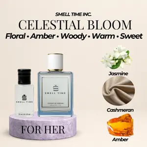 Celestial Bloom - Floral Amber Perfume: Jasmine Cashmere Scent