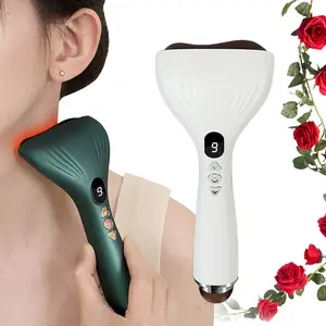 Electric Heating Massage Scraper Board, 9-Level Vibration Muscle Massager, Facial Neck Eye Massage, Multifunctional Body Scratcher, Portable Muscle Massagers