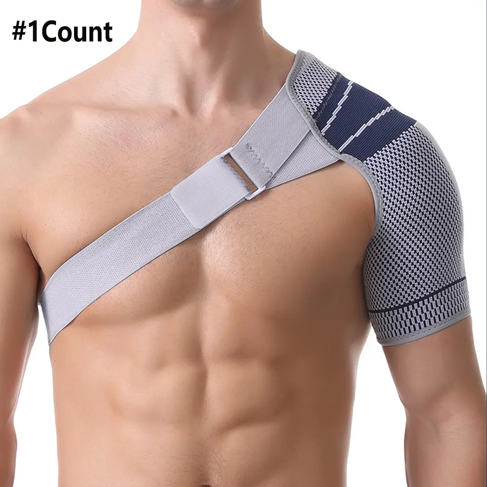 1pcs Shoulder Stabilizer Brace with Adjustable Strap, Support for Rotator Cuff and Dislocated Shoulder, Shoulder Support for Workouts and Sports, Men and Women