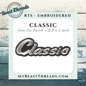 Classic Word Embroidered Patch- RTS