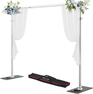 Backdrop Stand, 9.2ft x 9.2ft Adjustable Photo Background Stand with Carry Bag for Wedding, Baby Shower, Birthday Party,Photography Photo Video Studio