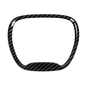 Carbon Fiber Steering Wheel Center Panel Trim, ABS Material Custom Fit Decorative Cover Kit for Dodge Charger/Challenger 2015+, Durango 2014+, Car Interior Accessories, Accessories for Car Auto Decoration