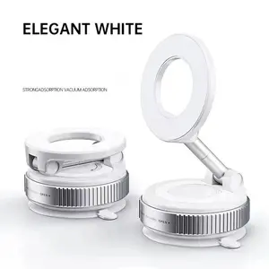 For Magsafe Car Phone Holder Suction Cup Vacuum Magnetic Phone Hholder 360° Rotatable Foldable Phone Holder Phone Accessories