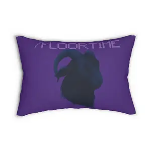 Cozy Goat Lumbar Pillow, Animal Decor, Floor Time Cushion, Living Room Accent, Gift for Goat Lovers, Home Decoration