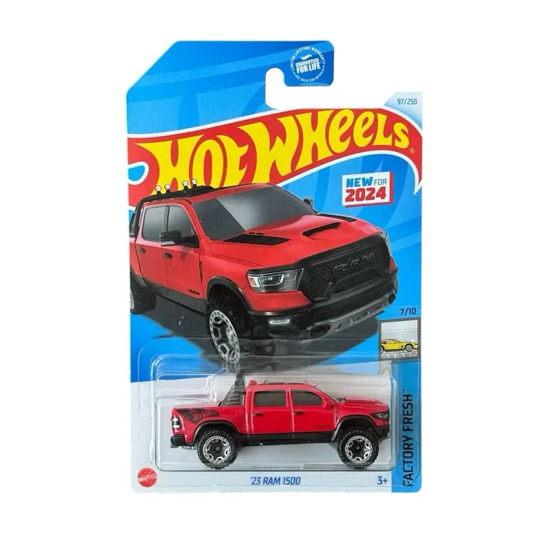 Hot Wheels 2023 Red Dodge Ram 1500 1:64 Scale Diecast Toy Vehicle - Accurate New Collector’s Item for Model Cars, Heavy Truck & Mini Car Diecast Toys Enthusiasts