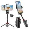 4-in-1 Wireless Selfie Stick & Mobile Monopod with ABS Quad-Leg Base, 360° Rotation, Bluetooth 5.3 Remote, Extendable Lightweight Design, 2026 Vlogging Phone Holder for Android/iOS, Travel-Ready Wireless Selfie Accessories