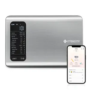 Etekcity ESN00 AI Smart Food Scale | 19 Nutrient Facts Auto Scan | Digital Calorie Counter for Meal Prep & Fitness | Compact Stainless Design | Valentinesday Gift