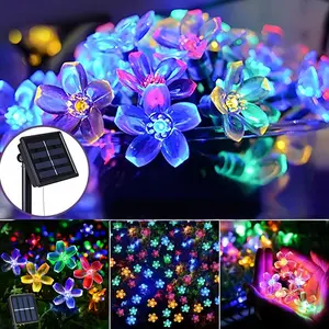 1PCS SET Solar Powered Hanging Fireworks Lights, Smart LED Copper Wire String Lights, Adjustable 8 Modes Flashing, Outdoor Garden Decorations, Multifunctional Lighting, Outdoor Landscape Lights, Solar Patio Lights