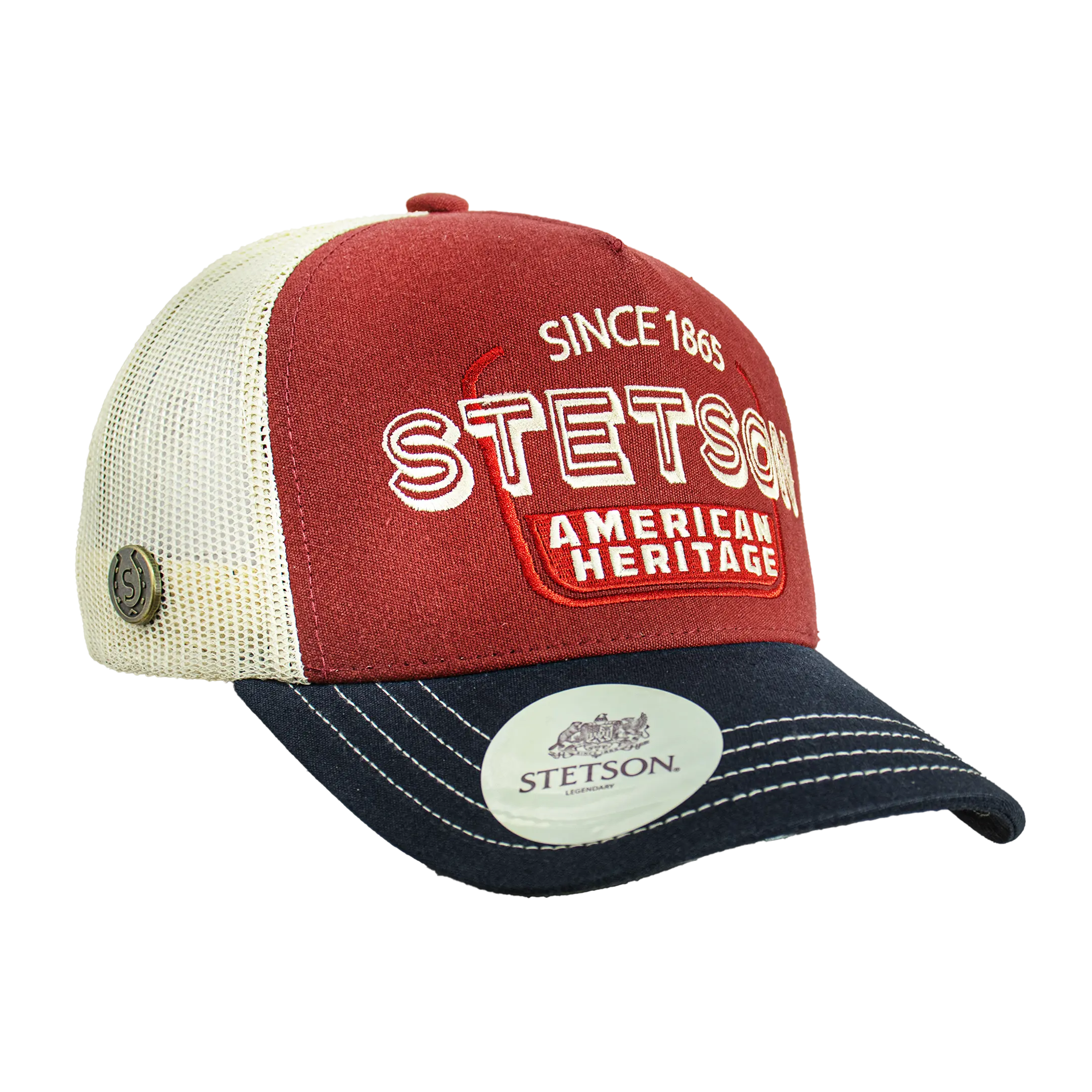 Authentic Stetson Trucker Hat – Western Mesh Cap STS07 Authentic Stetson Trucker Hat – Western Mesh Cap STS07